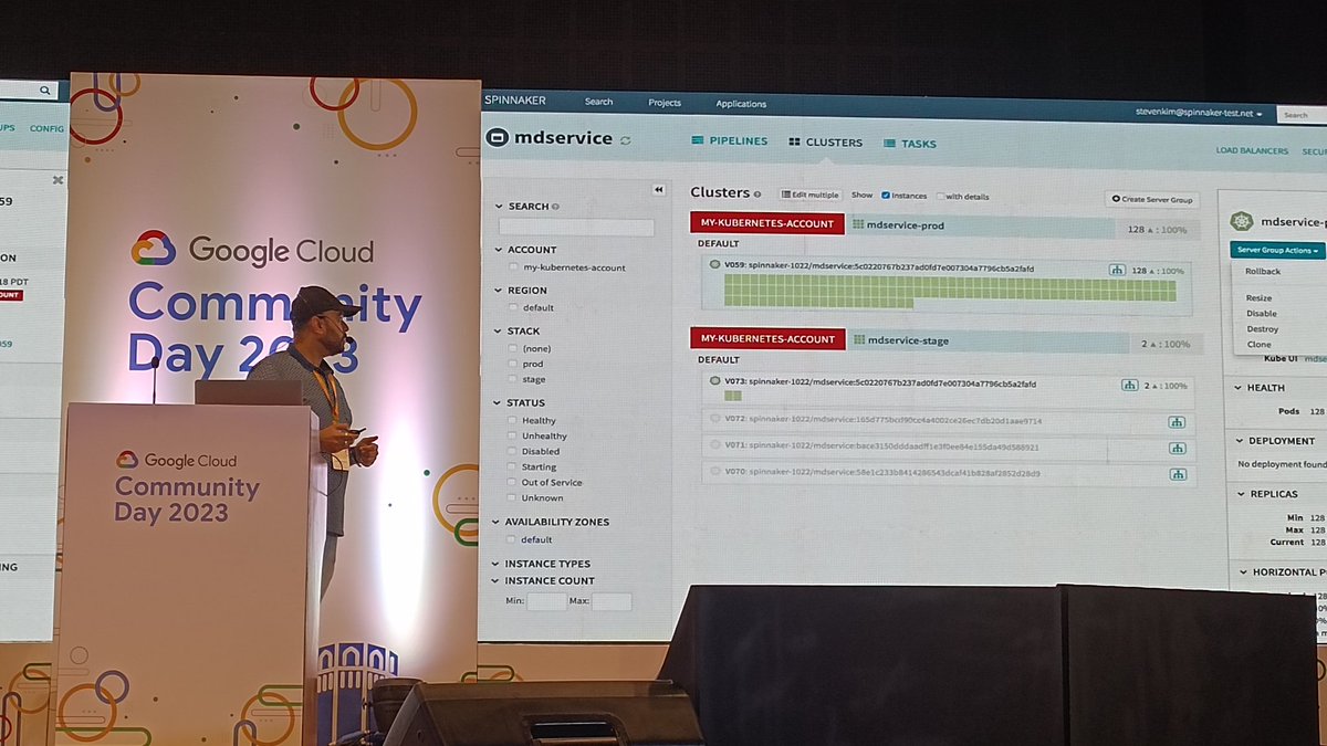SriChai50891192's tweet photo. KEYNOTE-3:

Introducing new technologies to attendees on Spinnaker Pipeline by Dheeraj choudhary sir..
• Evolution of Spinnaker into this current world of technology. 
• Spinnaker Features
•Application Management and console
#GCCDPune

#GCCDPune23

#GDGCloudPune

#GoogleCloud https://t.co/79sEIT5hSb