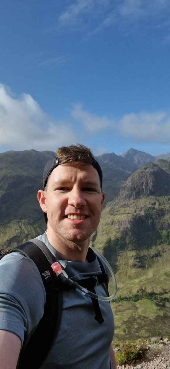 FerrierPumps's tweet photo. Our Area Sales Manager David McIntosh took advantage of the gorgeous weather to clock up another walk (9.5km, 7hrs!) on Aonach Eagach - famed as the narrowest ridge on the British mainland -  not for the faint hearted!

We've also raised over £16.5k👏💷! https://t.co/yZ4T2v2xCf https://t.co/x0rtGOmdT8