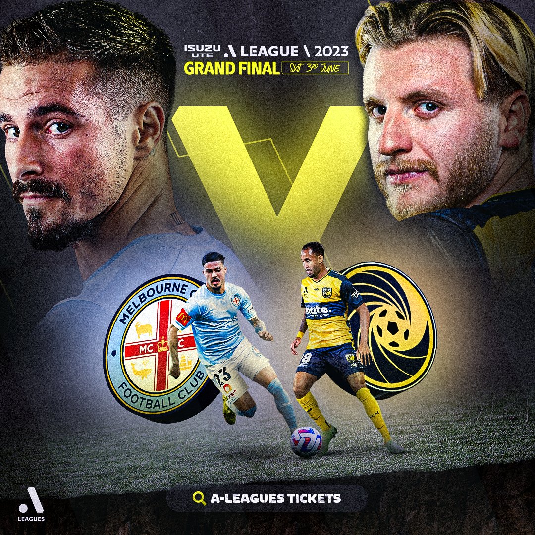 𝐓𝐡𝐢𝐬 𝐭𝐢𝐦𝐞 𝐧𝐞𝐱𝐭 𝐰𝐞𝐞𝐤... ⏳🏆

🔵 <a href="/MelbourneCity/">Melbourne City FC</a> v <a href="/CCMariners/">Central Coast Mariners</a> 🟡

The 2023 <a href="/IsuzuUTE/">Isuzu UTE Australia</a> A-League Grand Final 🏆

🎟️ bit.ly/3OEGitB