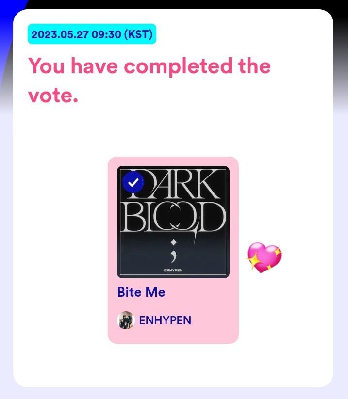 DON'T BREAK THE CHAIN 🤍⛓️ qrt your ss of voting bite me on mcountdown and tag your 7 moots.

🔗: mnetplus.world/community/vote

@02JAYverse @Addictedtoj4y @autumnpjs @black_cat4ever @DearJongseong20 @jayhoont @sunoothexplore