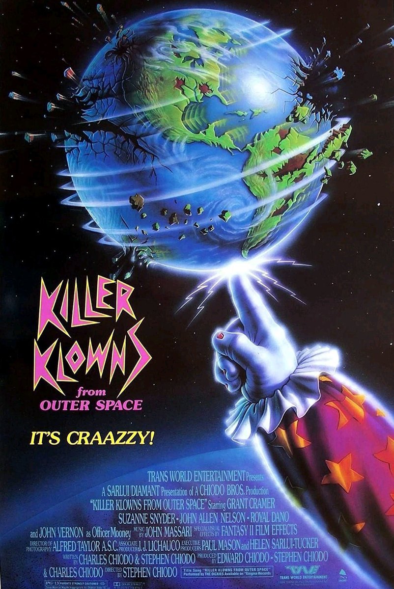 Released May 27, 1988(US & Canada).
#KillerKlownsfromOuterSpace
#horror #scifi #sciencefiction #comedy