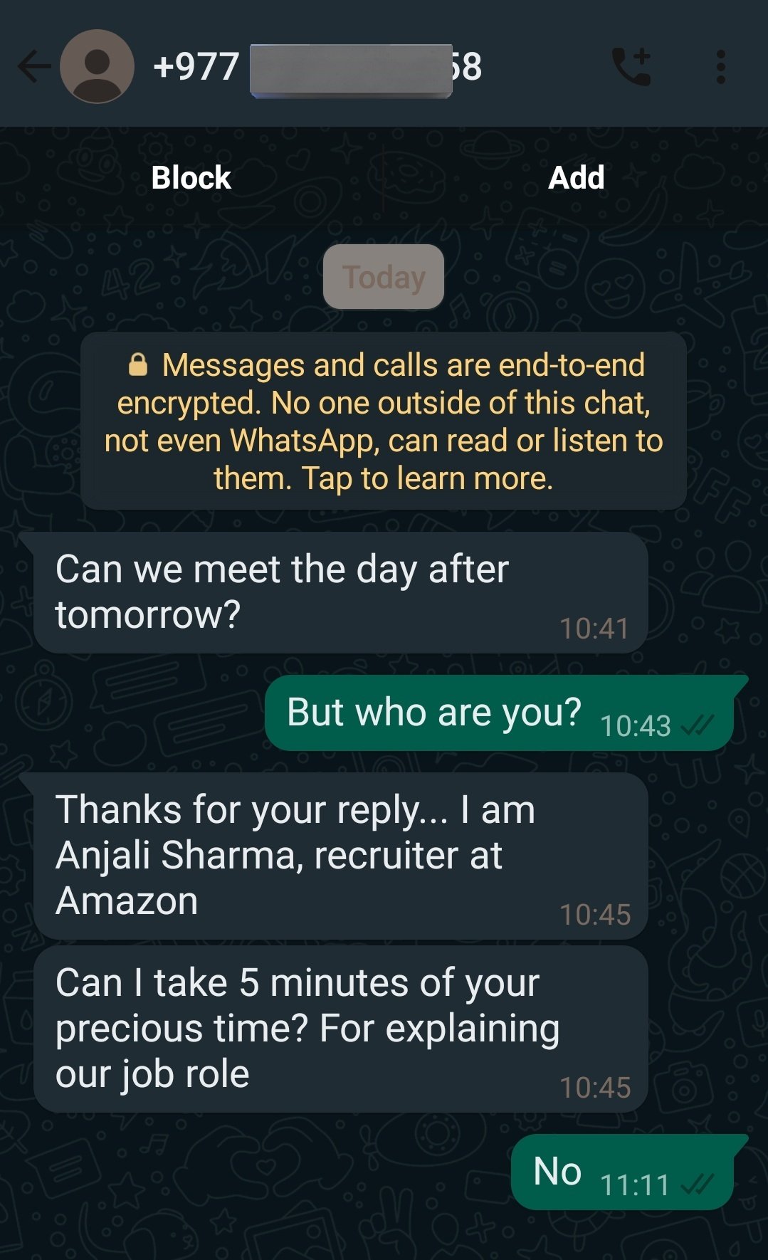 Ajay Yadav on X: &ldquo;New scam on WhatsApp.😂 See the country code in 