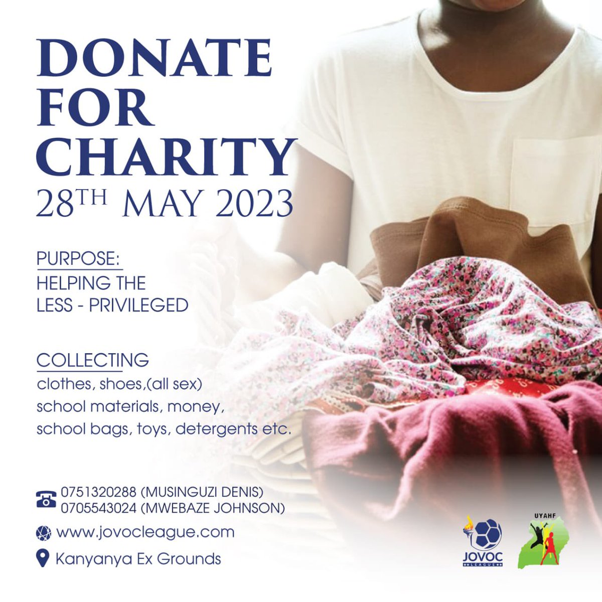 As Jovoc league had Promised, tomorrow bring all you can manage to donate to the less privileged. All kinds of stuff are welcome. 
#Jovocleague
#HembaGwake