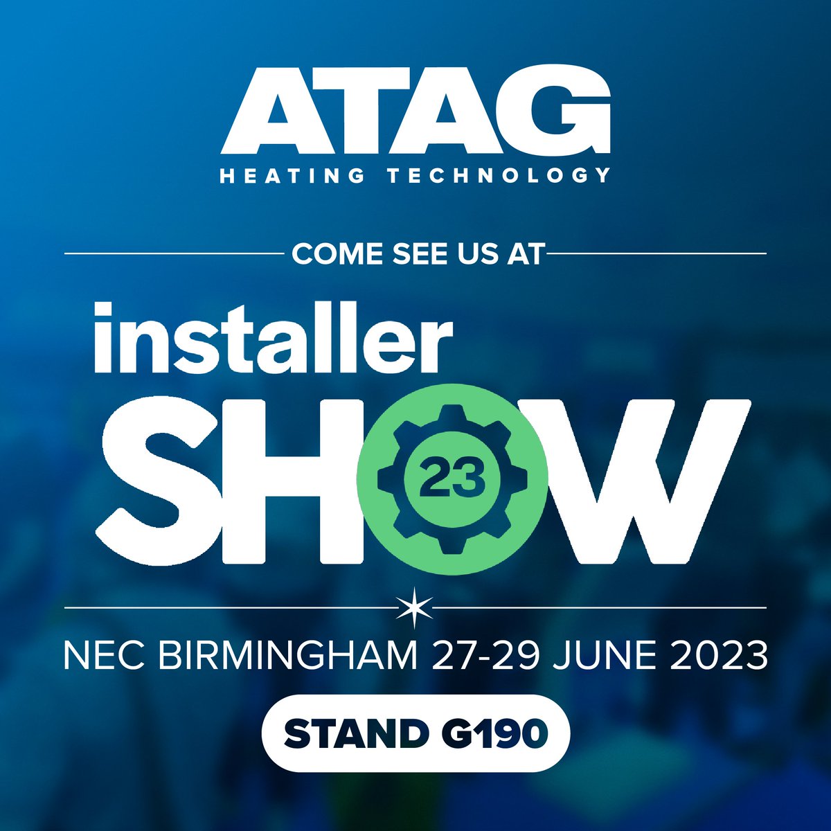 atagheating's tweet photo. The countdown for #InstallerShow 2023 is officially on!

Come say hello to our friendly team on stand G190. We'll be performing product demonstrations, and giving away some fantastic daily prizes!

Register for your FREE ticket today!➡️ https://t.co/ZcwtisttSP

#ATAG https://t.co/ESay78DwmI