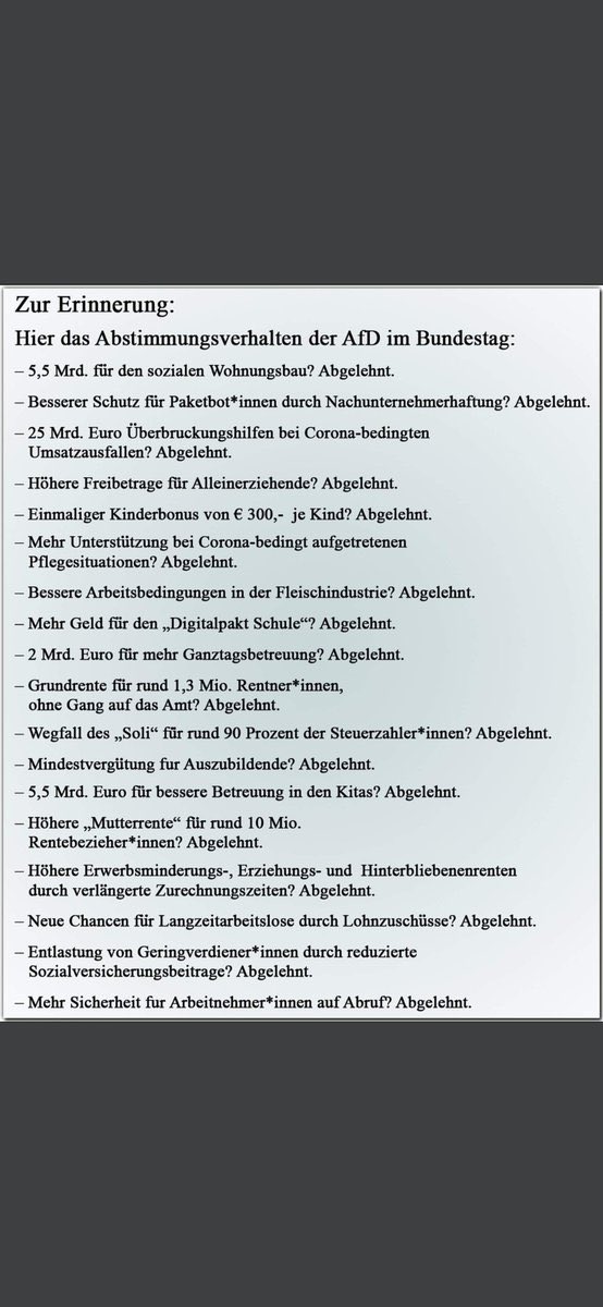 @AfD Tja…die Leute sind einfach nicht schlau…für den kleinen Mann setzt ihr euch nicht ein…