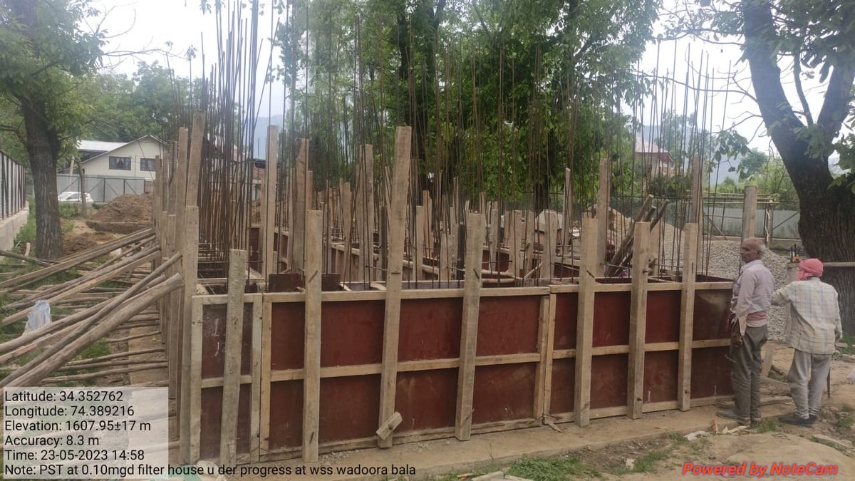 #JJM Various components under progress at Wss Wadoora Bala.