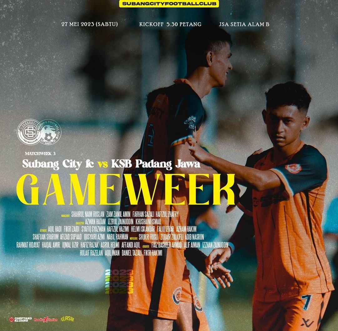 SubangCityFC's tweet photo. Gameweek 3 | Ngarep-arep menang sore iki

#SubangCityFC https://t.co/hERqK4Z97i