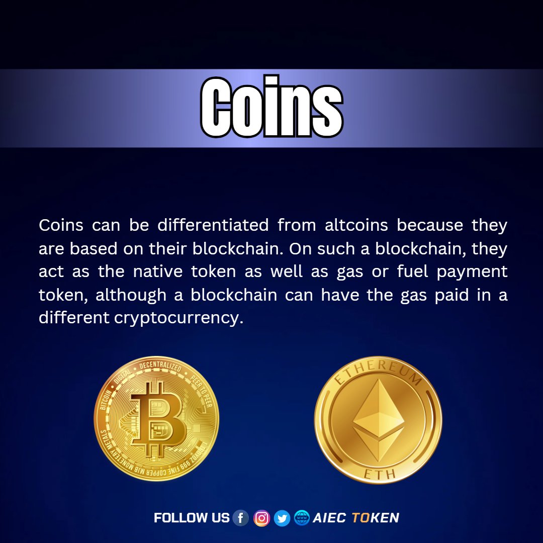 aiec_token's tweet photo. What are the four types of cryptocurrency ?
#aiec #aiectoken #decentralized #decentralizedplatform #crypto #blockchain #staking #nftmarketplace #p2p #launchpad #nft #newtoken #buytoken #selltoken #cotlox #cryptocurrency #Blockchainsystem #futurecurrency #aiecstaking https://t.co/noWdiFqOoC
