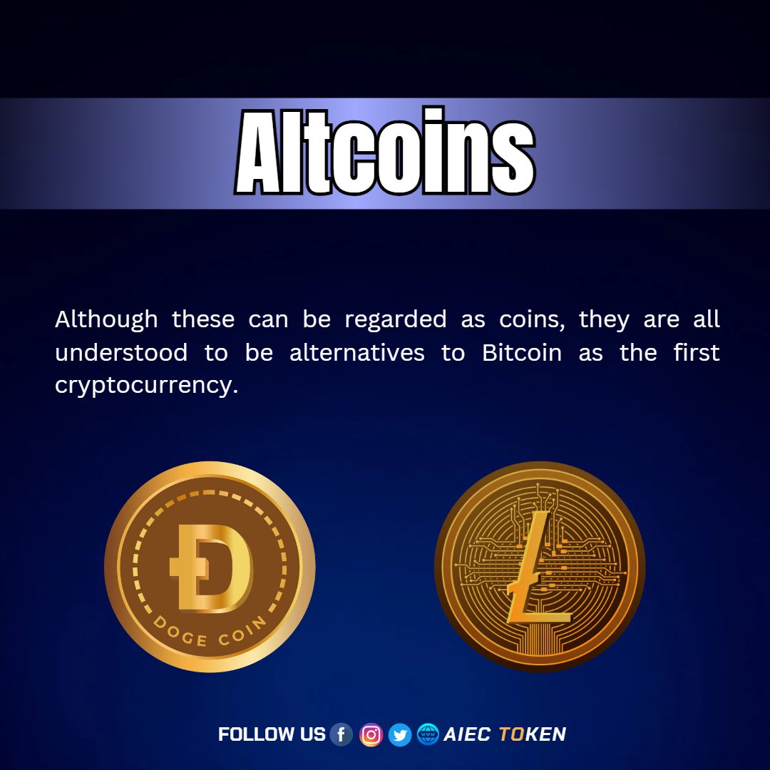 aiec_token's tweet photo. What are the four types of cryptocurrency ?
#aiec #aiectoken #decentralized #decentralizedplatform #crypto #blockchain #staking #nftmarketplace #p2p #launchpad #nft #newtoken #buytoken #selltoken #cotlox #cryptocurrency #Blockchainsystem #futurecurrency #aiecstaking https://t.co/noWdiFqOoC