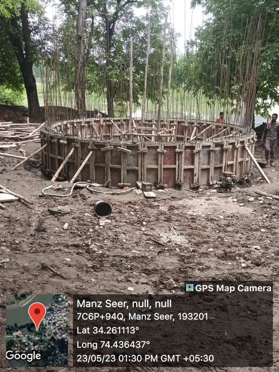 #JJM  0.58 Lac Gallons OHT under construction for Wss Seer jagir