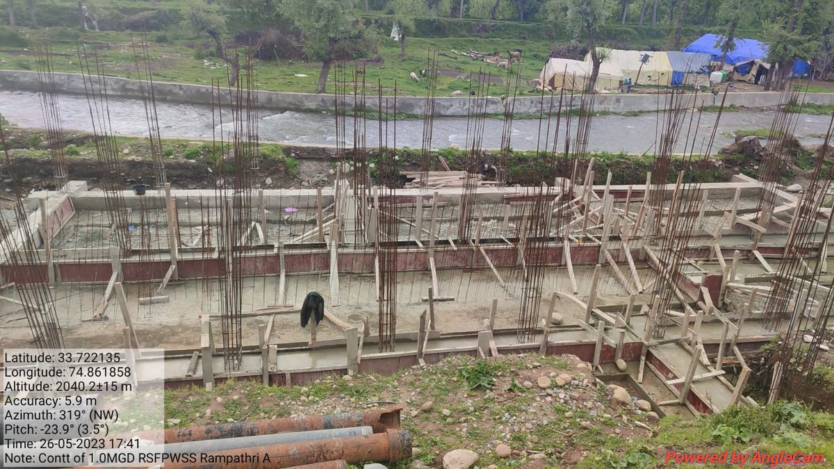 #JJM Constt of 1.0 MGD RSFP for WSS Rampathri-A  (Shopian.)