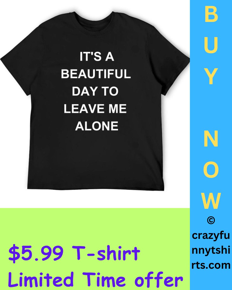 It's beautiful day to leave me alone Women's T-shirt
#LeaveMeAlone #IntrovertLife #SolitudeMatters #QuietTime #MeTime #EmbraceSolitude #IndependentWoman #SavoringMoments #PeacefulVibes #SelfCareMode #LovingMyOwnCompany #AloneButNotLonely #IntrovertPower #EnjoyingTheSilence