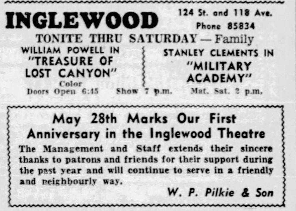 May 27, 1954 and Tomorrow Is Our First Anniversary at Vintage Edmonton: 
vintageedmonton.com/2023/05/may-27…
#yeg #yeghistory #yegheritage
#yegfilm #DriveIn