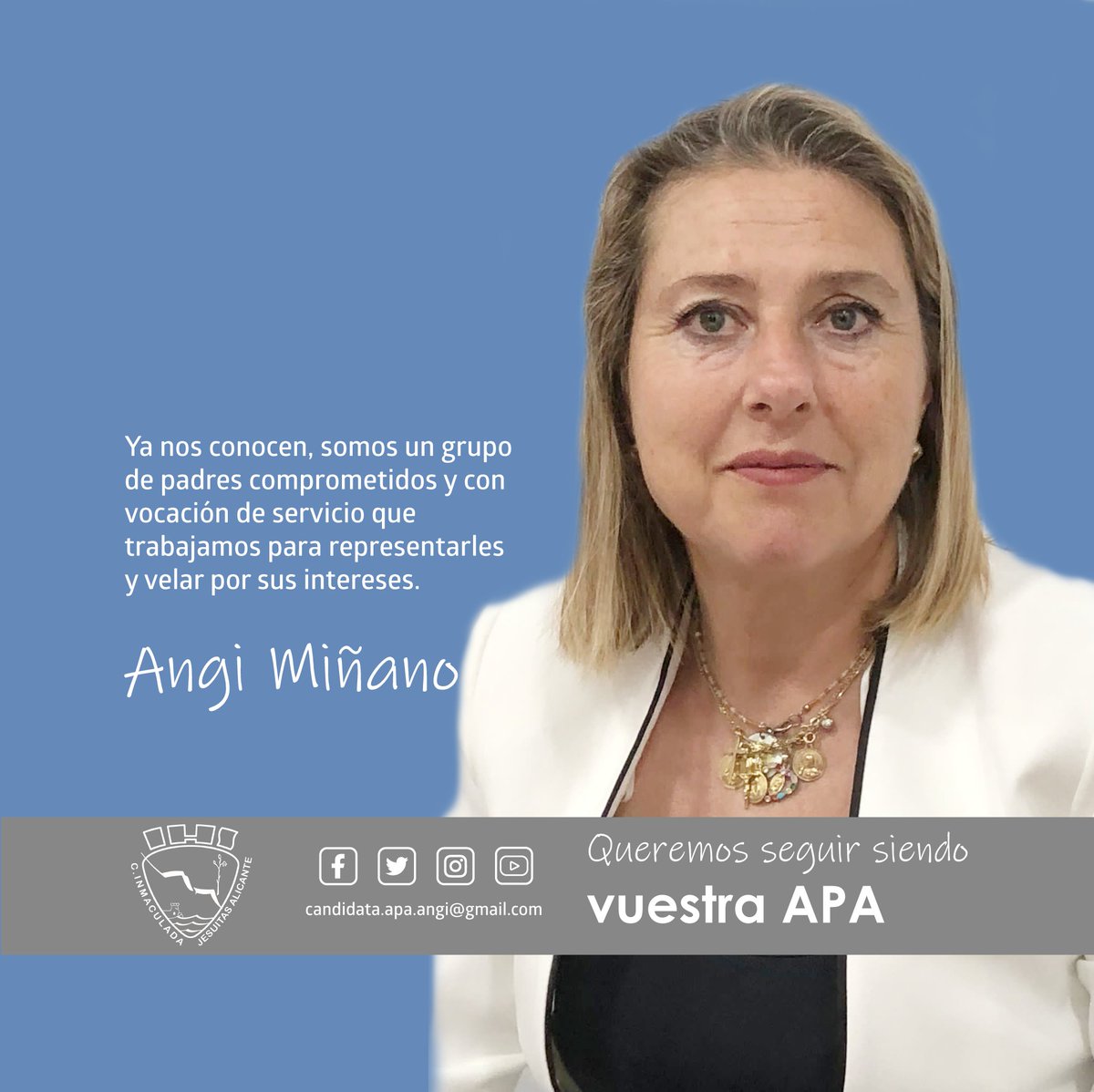 #CandidaturaAngiMiñano #EleccionesApaJesuitas23