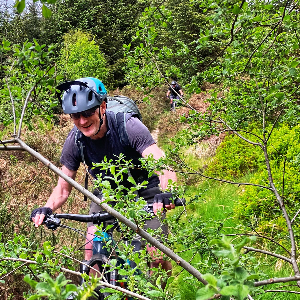 Spring sunshine and actual warmth (it’s taken a long time to get here this year) on day 1 of the #transcambrian with <a href="/mtbcymru/">mtbwales</a>
