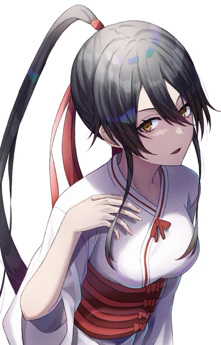 佐切ちゃん、ジト目と黒髪難しかった 地獄楽は面白いからアニメ見終わったら単行本買う!