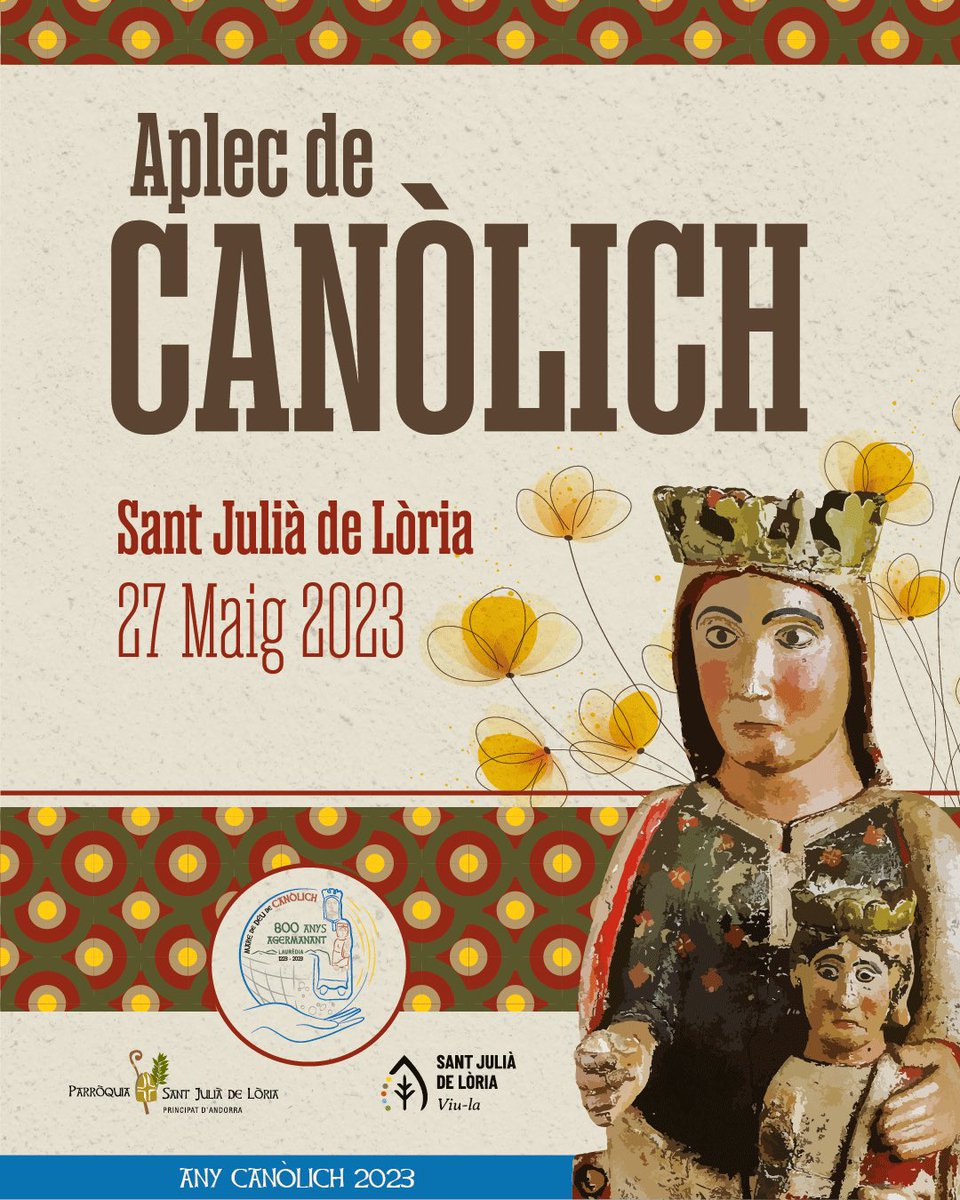 Avui, les lauredianes i els lauredians celebrem el dia de la nostra patrona, Canòlich 

Un dia especial ja que aquest any commemoren els 8️⃣0️⃣0️⃣ anys de la troballa de la Verge 

Feliç aplec a totes i a tots! 

#canolich 

<a href="/800Canolich/">800 anys Mare de Déu de Canòlich</a>