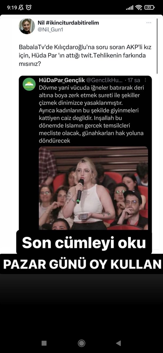 Kime, ne için oy verdiğinizi bilerek oy kullanın.. yaşam tarzinizla örtüşmeyen ideolojilere oy vermek nasıl bir mantıktır? #Secim2023 #OyVer #OyVerGitsin