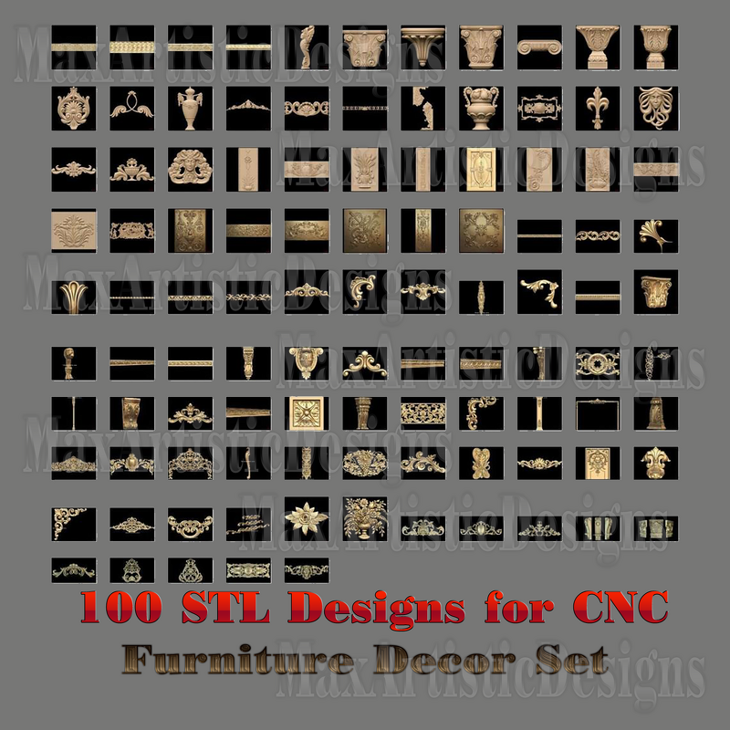 martisticdesign's tweet image. This collection contains 104.STL files for CNC routers, 3D printers, and other similar devices.

100% STL Models for CNC Routers and 3D Printers:

Please contact us before purchasing if you have any questions about this model. #Balusters #Decoration

maxartisticdesigns.com/product/100-3d…