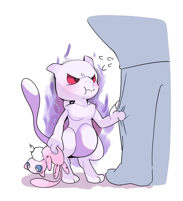 お気に入りのぬいぐるみ洗ったら破れちゃってプチおこなシャドウミュウツーrkgk