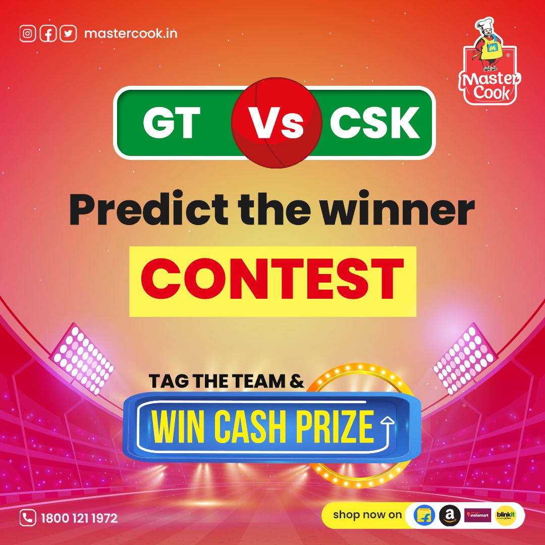 Predict the Champion! Join the IPL Guessing Quiz 

Tag the teams and Type your answer in the comment section below!

The lucky one will receive a cash prize of Rs. 200/*

#ipl23 #IPLLive #gujrattitans #cskfans #CSKvsGT #Battlefield #grounding
#winning #team #guessinggame #letsgo