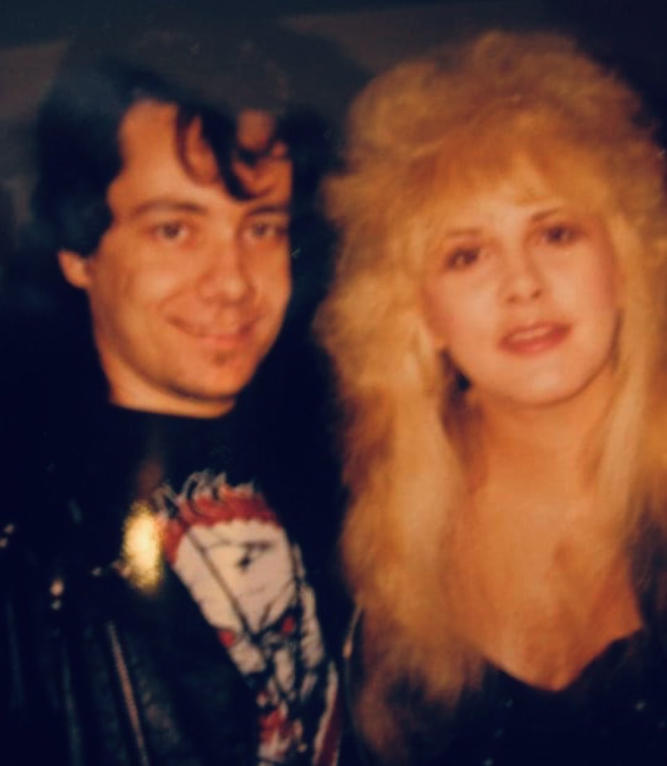 Happy bday Stevie! Photo: 1987/88 Fleetwood Mac with Cruzados tour)