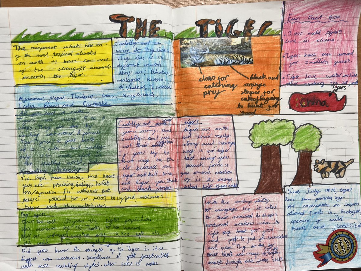 Year five wrote non chronological reports about an animal of their choice. After lots of research, careful planning and an independent write, here are some of our published final pieces! <a href="/janeconsidine/">Jane Considine</a>