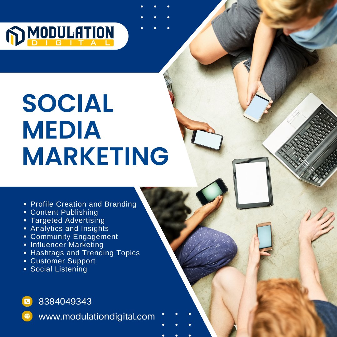 Modulationdigit's tweet image. Unlock the power of social media marketing and watch your brand reach new heights!

Engage, inspire, and connect with your audience like never before.

Modulation Digital is the leading digital marketing, web design, and web development agency in Laxmi Nagar, Delhi India.