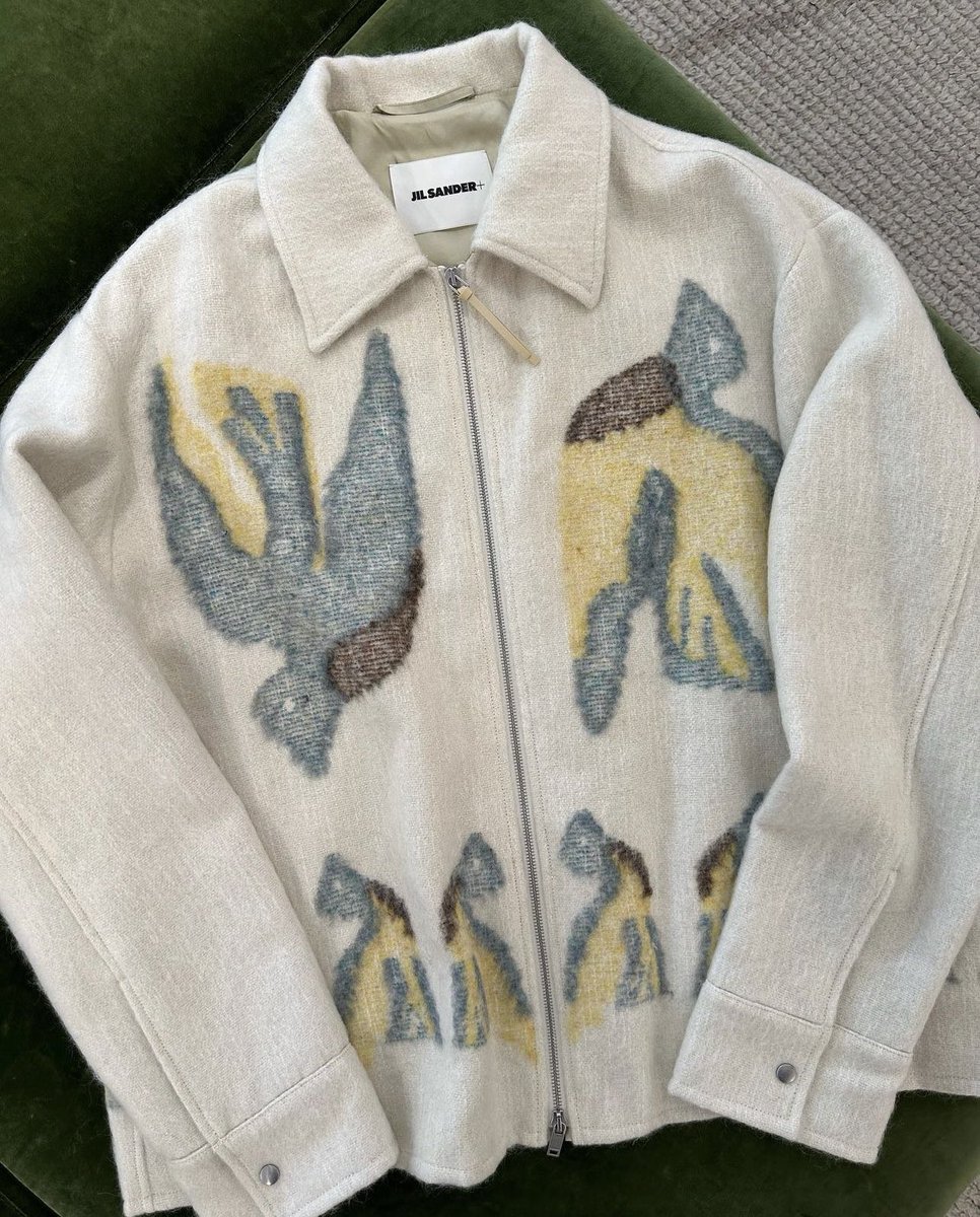 Jil Sander “Knitted Bird” Jacket!🖤