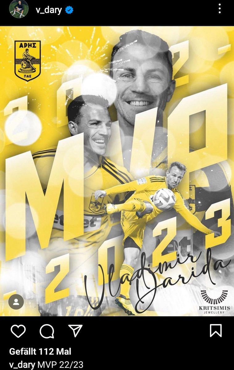 junger_herr_'s tweet photo. Was macht eigentlich ... Vladimir #Darida? 

Im Winter verließ er Hertha nach siebeneinhalb Jahren. Bei Aris Saloniki ist er nochmal zum Leistungsträger und - dank 3 Toren &amp; 3 Vorlagen in 11 Spielen - sogar zum MVP der Saison geworden.

Mit 32 Jahren nochmal aufgeblüht. #HaHoHe https://t.co/01T2Zo8zfg