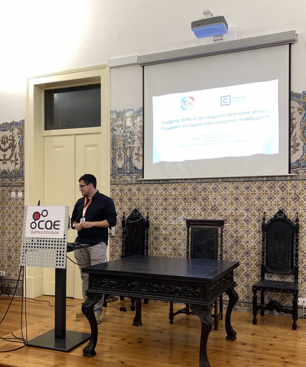 Kudos to Tiago for his outstanding presentation at the CQE Days 2023. <a href="/cqe_lisboa/">Centro de Química Estrutural</a> @FC_UL