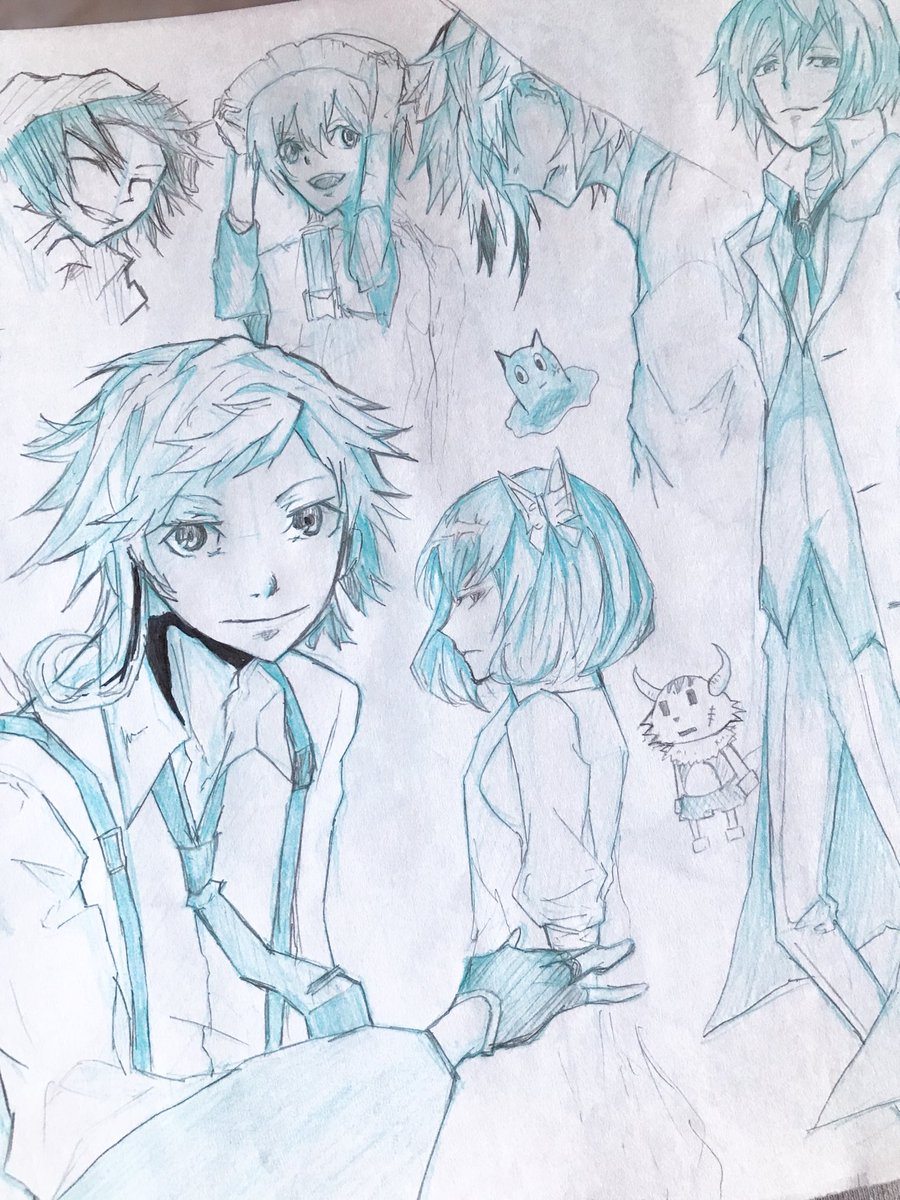 hata_kt's tweet photo. 文ストの模写練習✒️ https://t.co/NlD0BB55A3