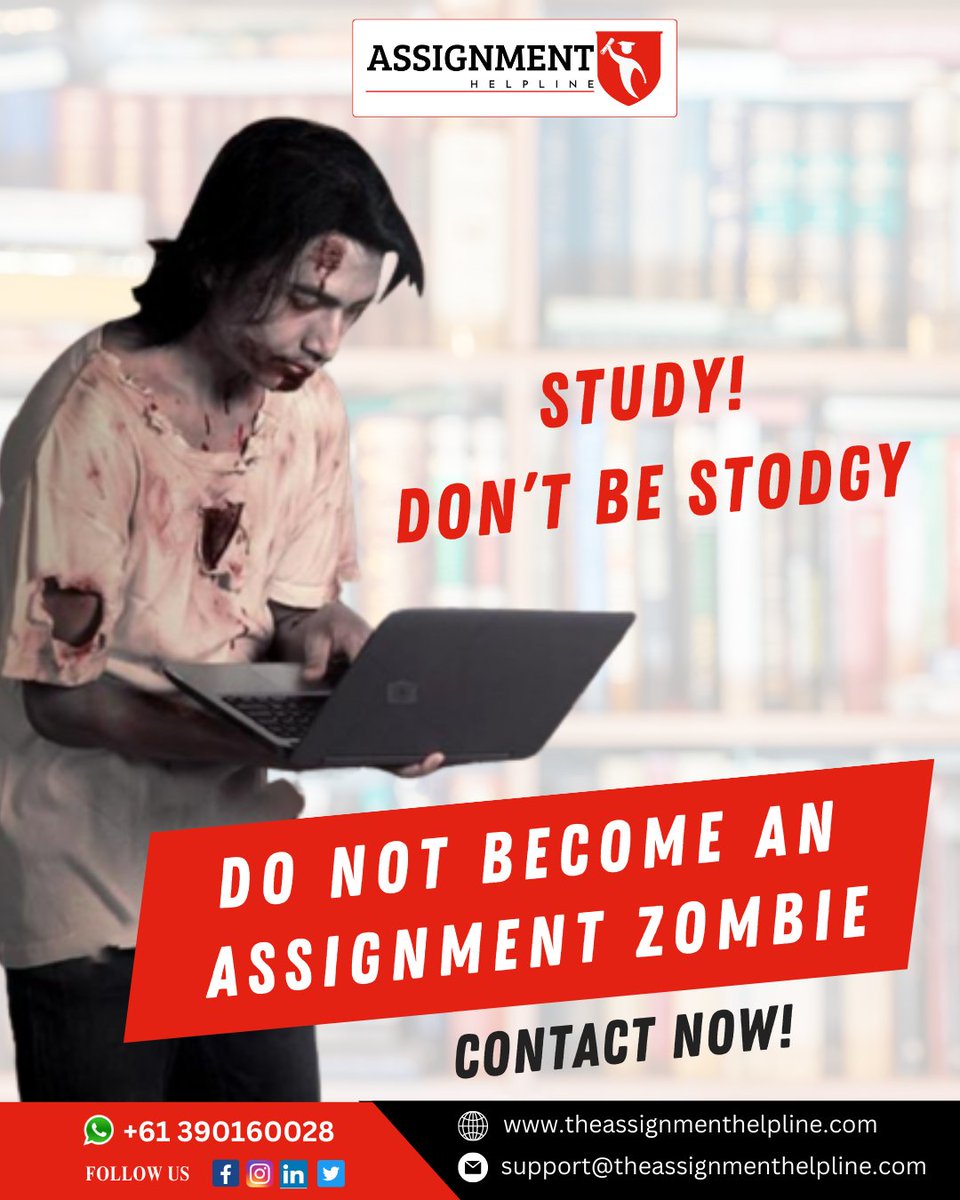 _the_assignment's tweet image. Don’t you feel you must live a little out of these #academicassignments? So don’t become an #assignmentzombie. You can ease some of your worries by connecting with our #assignmenthelp #experts. 
.
👉Visit our website: bit.ly/42cfHYb
