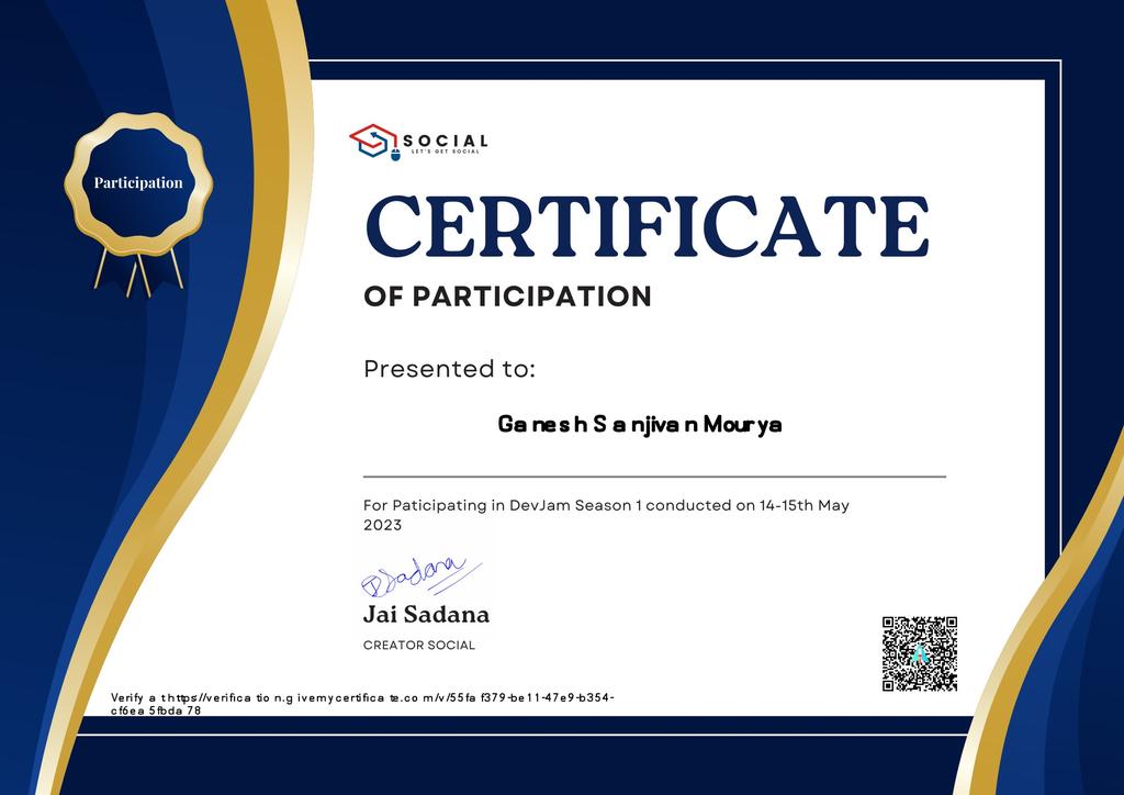 Alkaison's tweet image. 🚀 Excited to share my recent experience participating in the DevJam Season 1 hackathon, an exhilarating 24-hour event held on 14th-15th May 2023! 🌟

🧵 Thread 🧵

💻 Checkout our project on DevFolio site: devfolio.co/projects/lifel…

#DevJamSeason1 #HackathonExperience #Teamwork