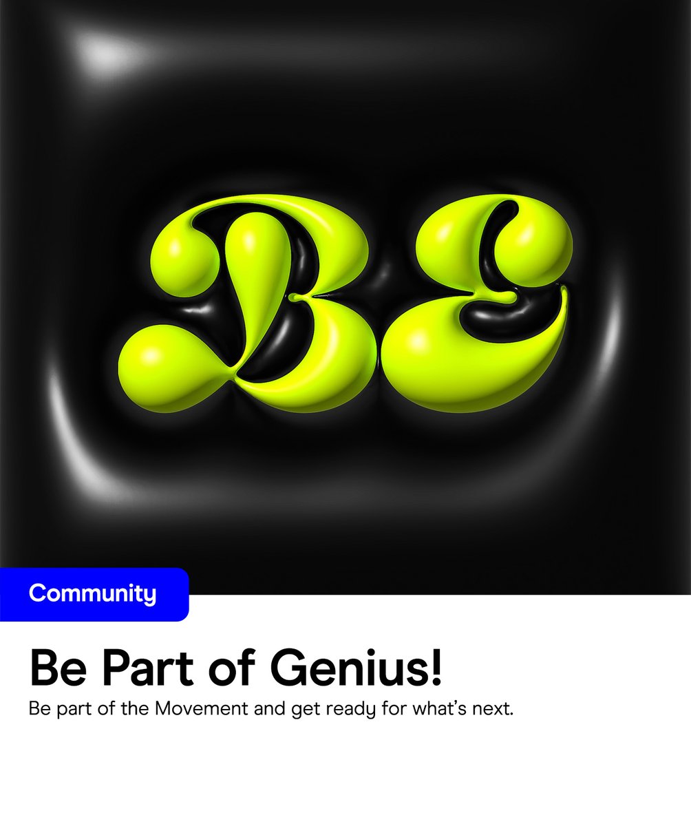GeniusAssets's tweet photo. Please share your thoughts and ideas with us, join the discussion, and let your voice be heard! 🗣️
Our community is always open for all - #BePartoftheMovement and get ready for what’s next. 🔥
#geniusassets #geniuspools #geniuscommunity #IUX https://t.co/W8jeXMkrTv