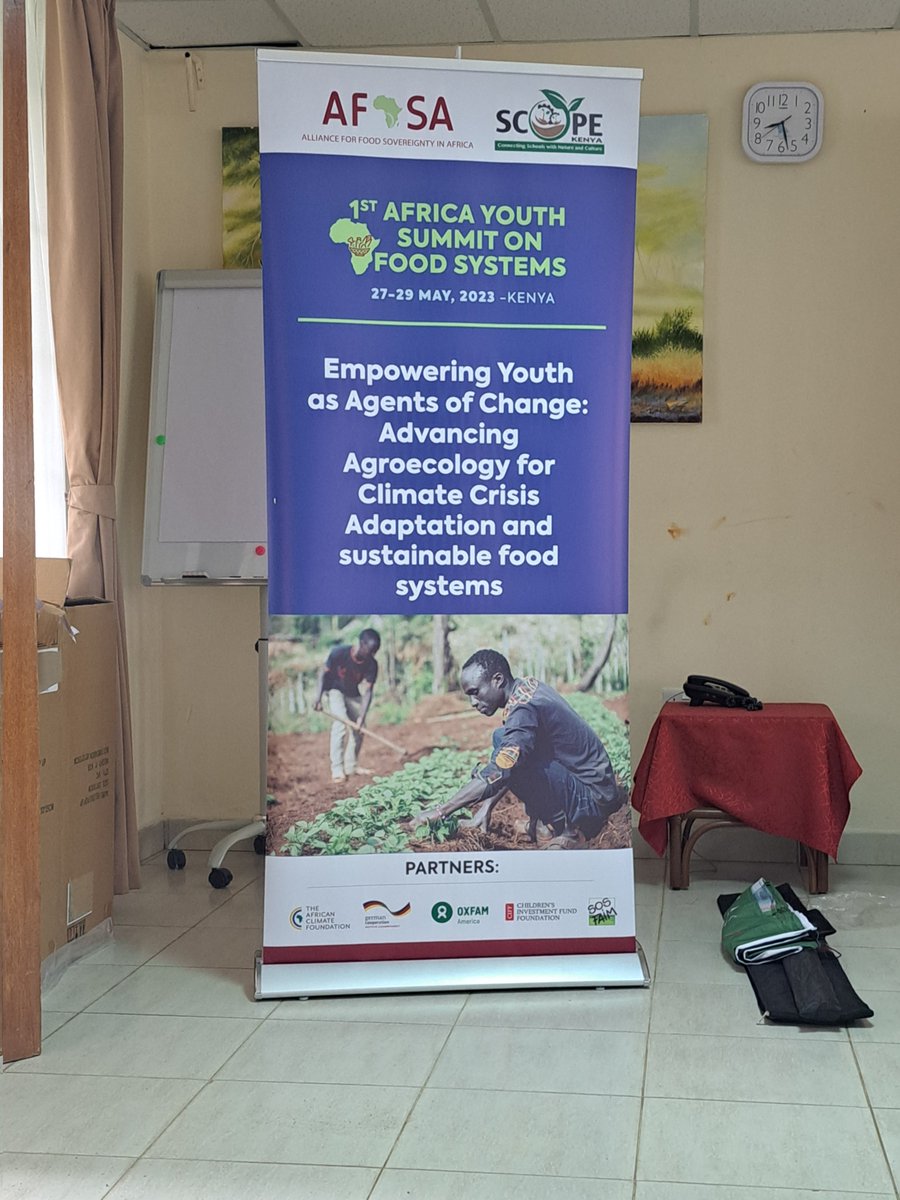 PollyFoundation's tweet photo. The 1st Africa Youth Summit on Food Systems is currently underway at Maanzoni Lodge under the theme Empowering Youth as Agent of Change: Advancing Agroecology for Climate Crisis Adaptation and Sustainable food systems.
#FaceOutEcosystemImbalance
#OurSharedWorld https://t.co/PiiFoNgieE
