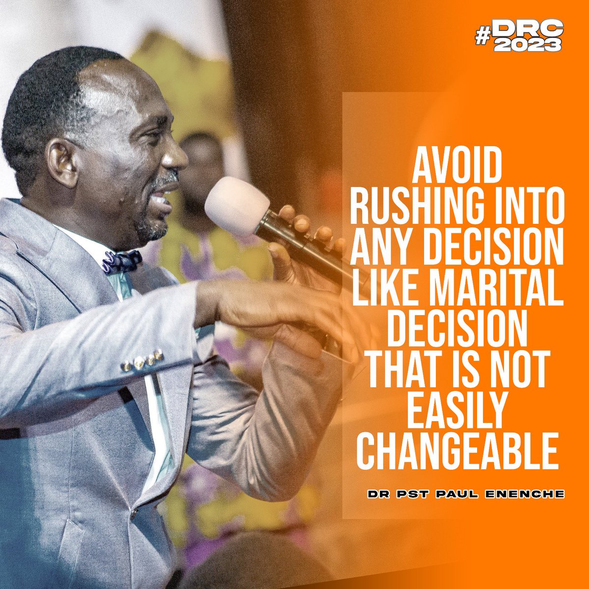 Avoid rushing into any decision like marital decisions that is not easily changeable.