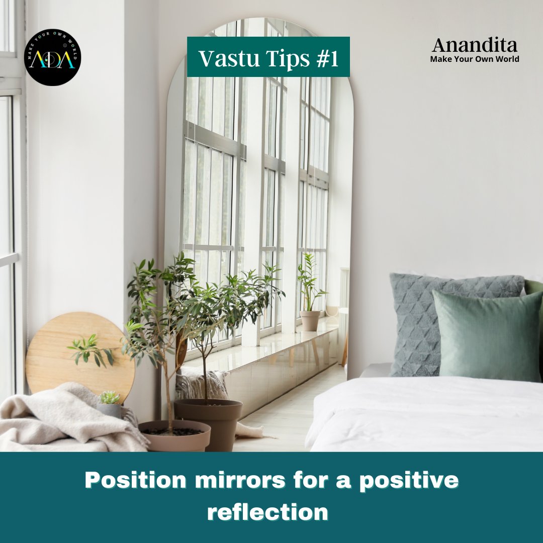 Vaastu Tip #1-  Vaastu dictates that mirrors should be placed in the east or north direction, as these directions represent health and wealth respectively.
#vastutip #vastushastra #home #anandita #constructionmaterial #gharbanaogharbaithebaithe #makeyourownworld #buildingmaterial