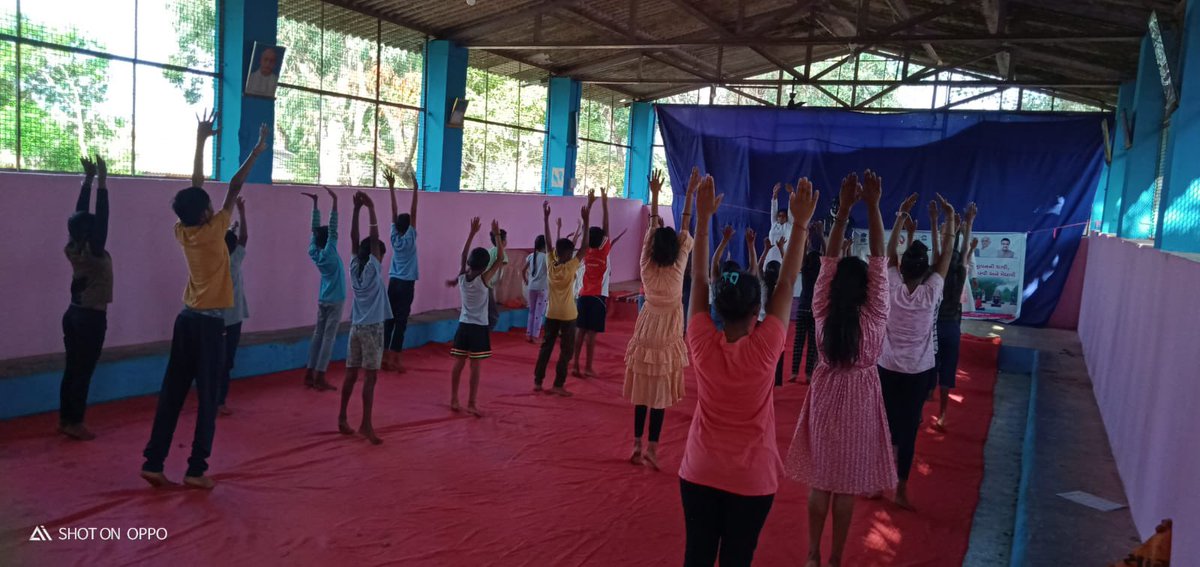 Yoga sessions from Swaraj Ashram, Dang.
