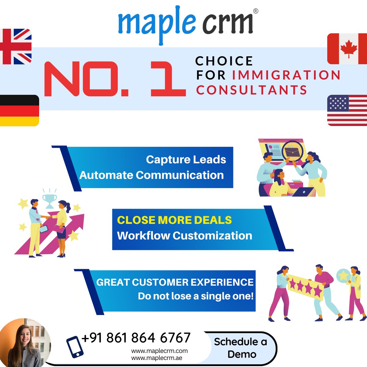 Why Maple CRM is the best choice for immigration consultants?? Check 3 major reasons:

#maplecrm #crm #crmsoftware #immigration #canadaimmigration #canadaworkpermit #australiaimmigration #overseaseducationconsultants #overseaseducationconsultant #leadmanagement