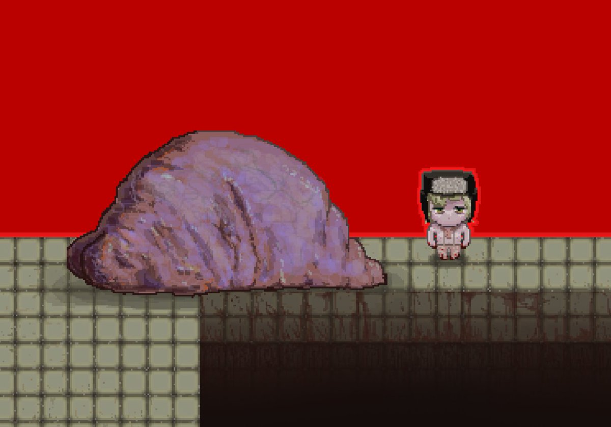 Meat.
#pixelart #rpgmaker #horrorgame