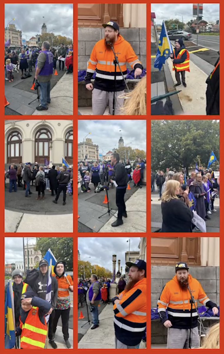 Some photos from our community rally today in the Ballarat CBD. @NTEUnion members at our Branch are getting louder & angrier every week this dispute continues! There’s plenty more where this came from if FedUni management doesn’t start valuing staff and students ✊