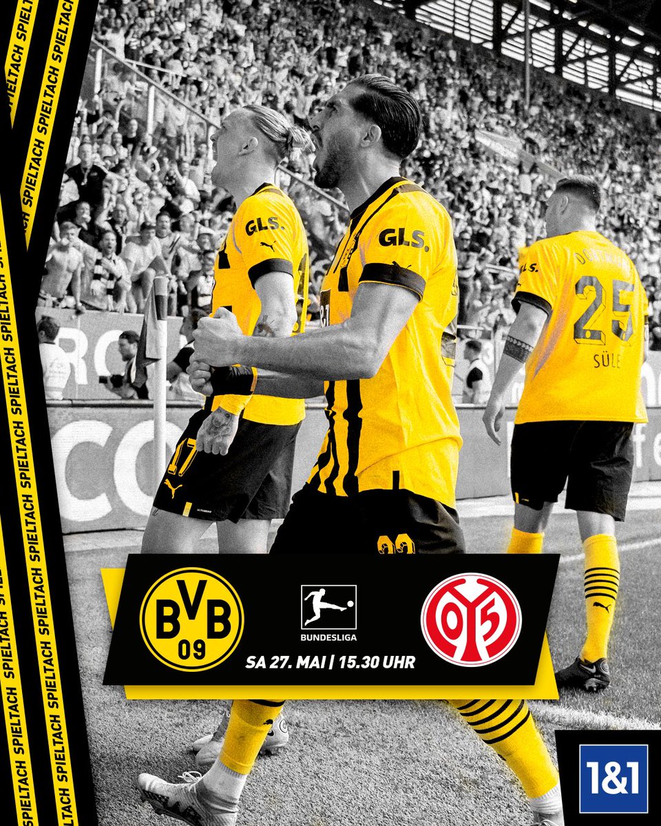 Borussia Dortmund (@bvb) on Twitter photo 🙌 S A I S O N F I N A L E 🙌
🆚 <a href="/1FSVMainz05/">1. FSV Mainz 05</a>
🕞 15.30 Uhr
📍 <a href="/SIGNALIDUNAPARK/">SIGNAL IDUNA PARK</a>
📺 <a href="/SkySportDE/">Sky Sport</a>
📱 #BVBM05
🟨 ALLE IN GELB!
👨💻 Admin hat richtig Bock. 🙌 S A I S O N F I N A L E 🙌
🆚 <a href="/1FSVMainz05/">1. FSV Mainz 05</a>
🕞 15.30 Uhr
📍 <a href="/SIGNALIDUNAPARK/">SIGNAL IDUNA PARK</a>
📺 <a href="/SkySportDE/">Sky Sport</a>
📱 #BVBM05
🟨 ALLE IN GELB!
👨💻 Admin hat richtig Bock.