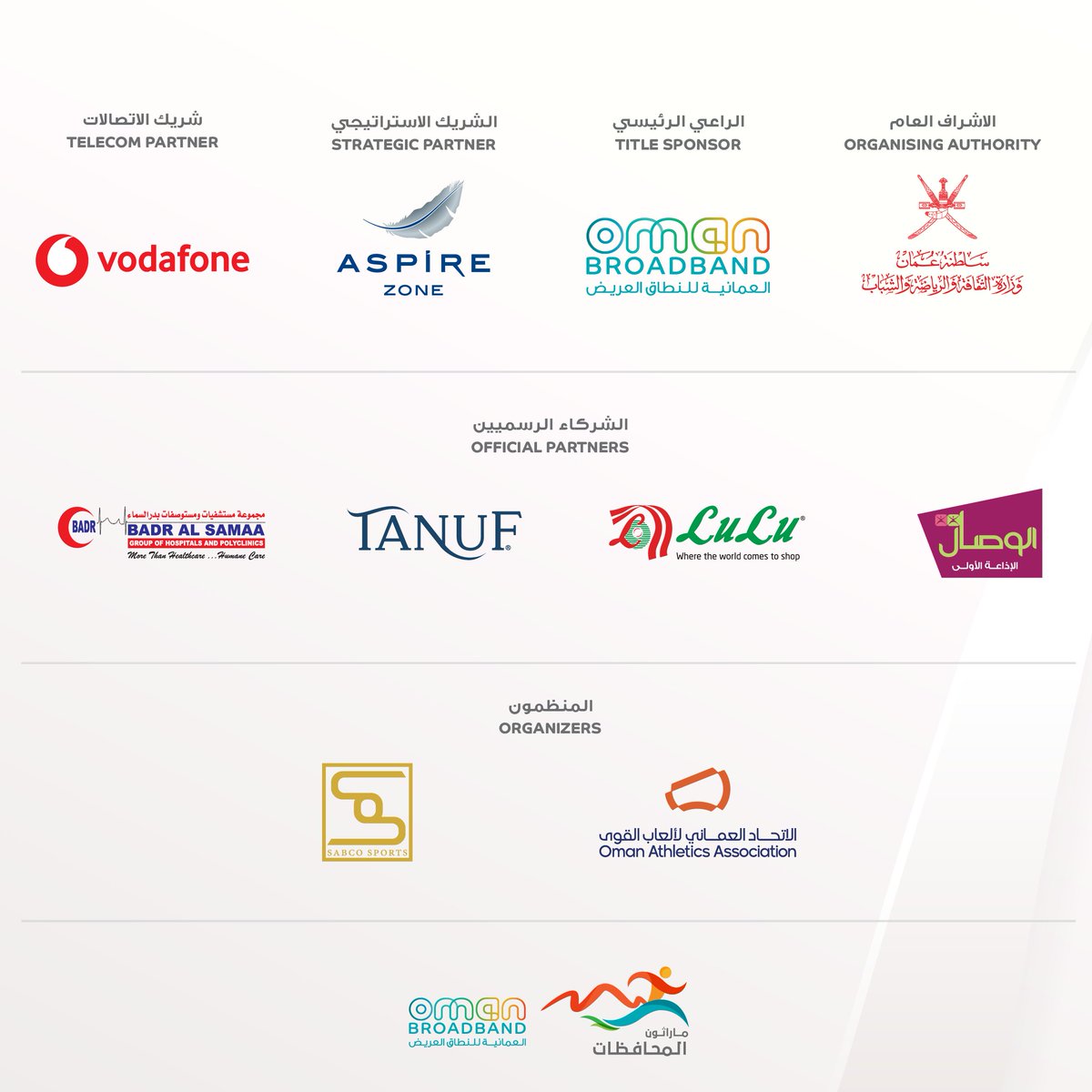 قريباً المتعة ستكون مختلفة بالركض بين أحضان الطبيعة الخلابة.
ماراثون العمانية للنطاق العريض للمحافظات في أرض ظفار.

#ماراثون_العمانية_للنطاق_العريض_للمحافظات #جري #الصحة #الرياضة #صلالة #ظفار
#ObbGovMarathon