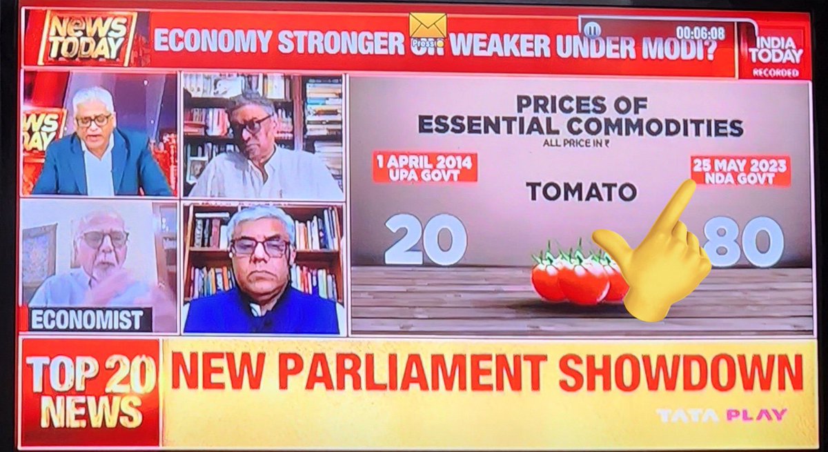 rishibagree's tweet photo. Kolkata prices Today: 

Potato - ₹ 20 per kg 
Tomato- ₹30 per kg 

Just curious to know from where India Today got their prices from ? https://t.co/PX2YBaLlXD