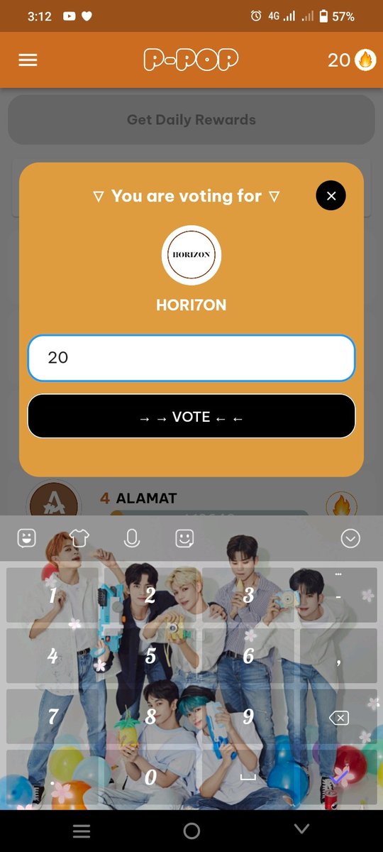 _itsMeCherry_'s tweet photo. Done with my ppop votes for today sa idol pick mamaya ko na ta tapusin nag lalaba pa ko hinati ko nalang yung 40 Alab sa dalawang voting para fair https://t.co/hrPSd6bv4Y