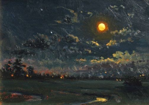 poeticalphotos's tweet image. moonlight in art