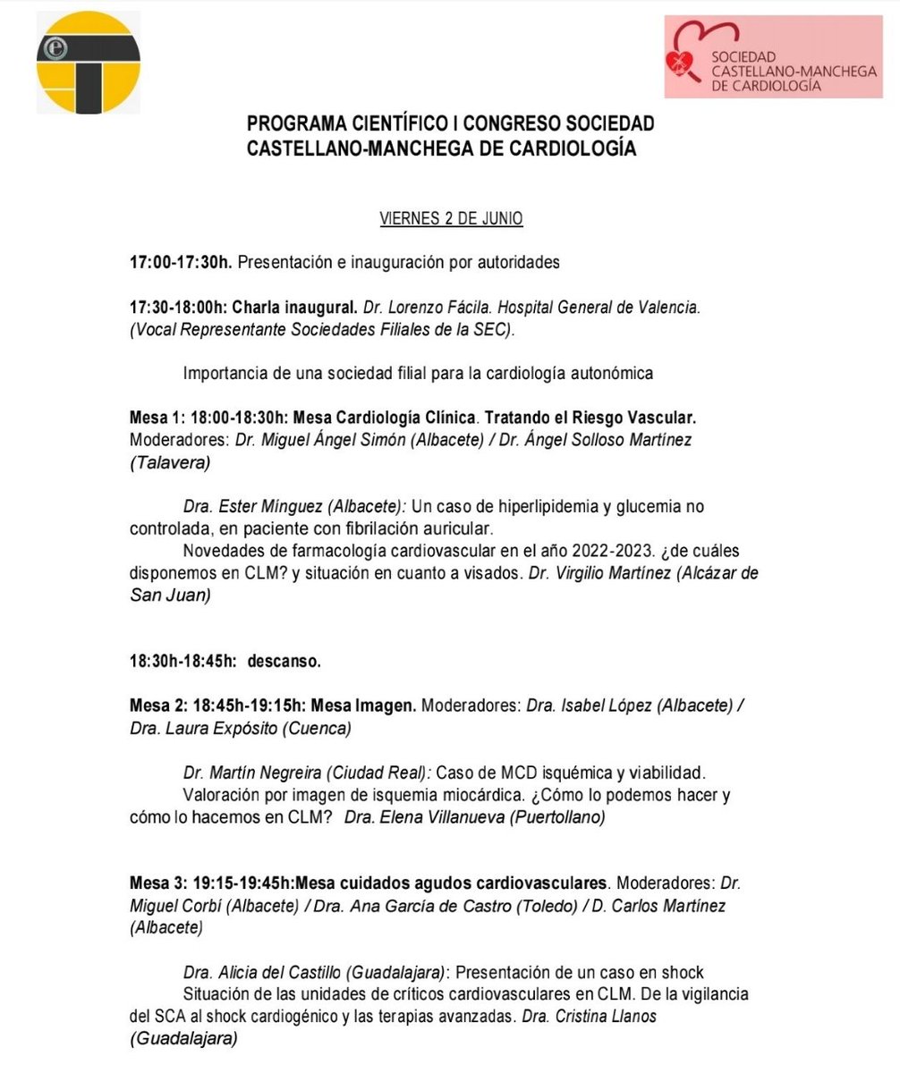 Sociedad Castellanomanchega de Cardiologia tweet media
