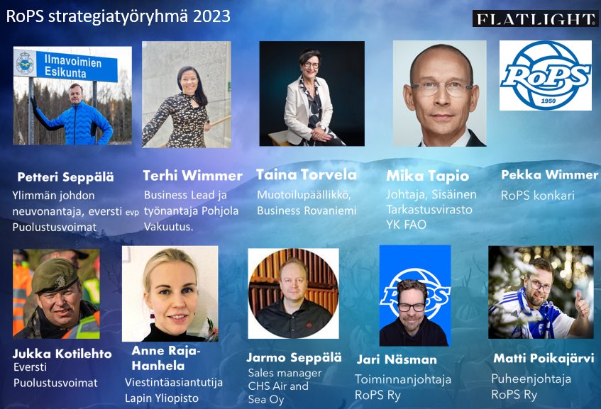 poikamatti's tweet photo. RoPSin strategiaryhmän veturina toimii ylimmän johdon neuvonantaja, eversti evp Petteri Seppälä.
Rakkaudesta lajiin, seuraan ja yhteisöllisyyteen.
RoPSin uusi strategia julkaistaan 8.7.2023
#savethedate
#RoPS
#ropsrovaniemi
#uusialku
#rovaniemi
#flatlight https://t.co/VGvgImyMue