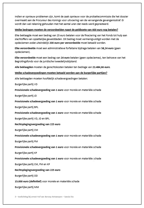 jurinfo_eric's tweet photo. Welke straffen kregen de reuzegommers nu eigenlijk opgelegd? 
Gaat het enkel over een werkstraf en 400 euro geldboete? 
Wat houdt de werkstraf in? 
Wat gebeurt er als die niet wordt uitgevoerd? 
Welke schadevergoedingen moeten betaald worden? 
Quid met het strafregister.
Is er sprake van klassejustititie?

Op deze en andere vragen probeer ik zo een duidelijk mogelijk antwoord te geven in de hoop een einde te stellen aan al het fake nieuws dat her en der verspreid wordt.

De volledige toelichting kan u hier lezen: https://t.co/w69LvRfgD6

Via deze link kan u ook klikken op de verschillende links.

Hieronder vindt u de 4 eerste bladzijden.
#reuzegommers #sandadia